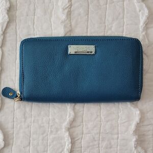 Newage Zipper Wallet Teal Blue Green Multi Pockets Brand New